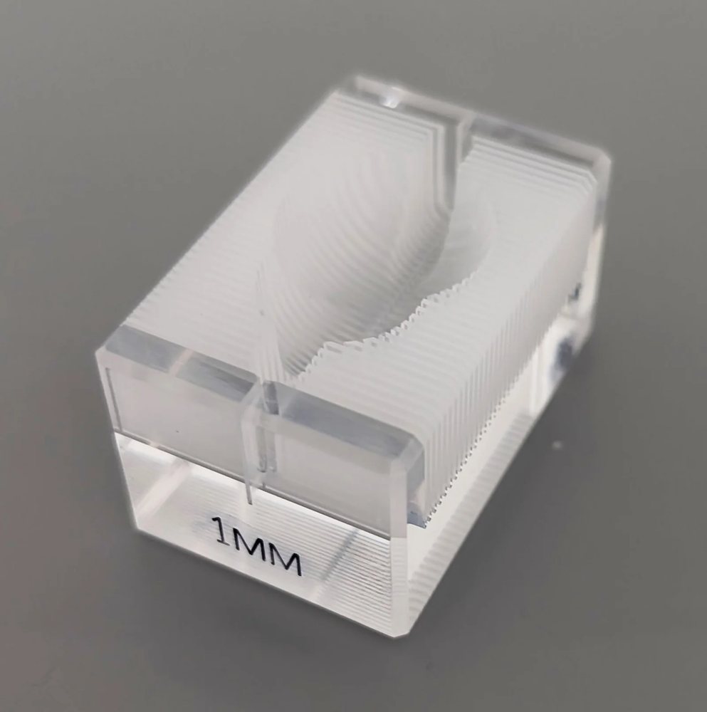 transparent plastic cnc machined component